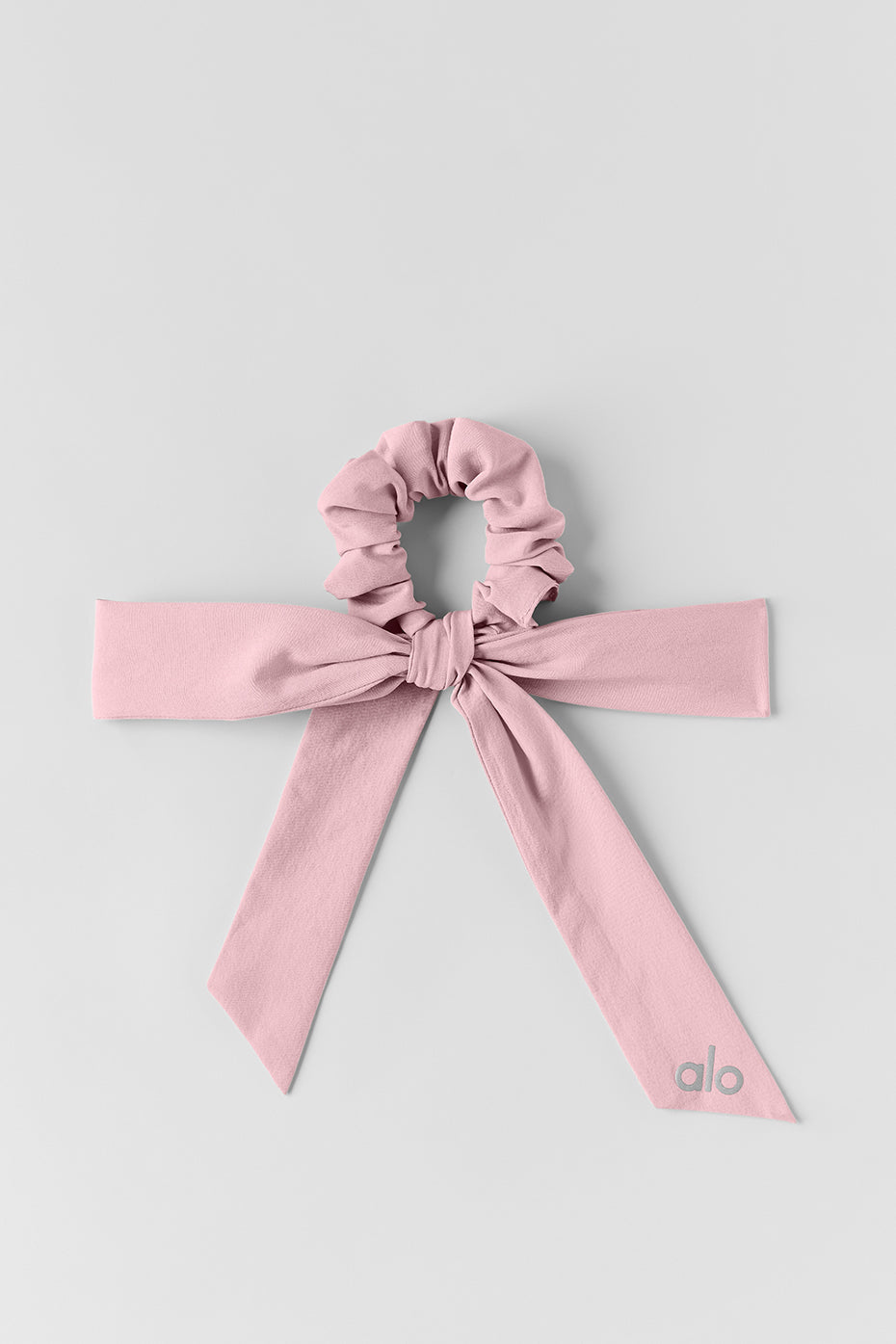 Love Knots Tie Scrunchie - Vintage Pink