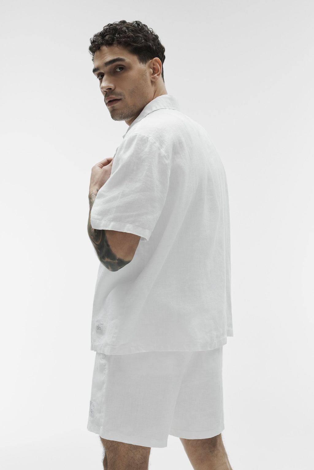 Linen Days Short Sleeve Button Up - White
