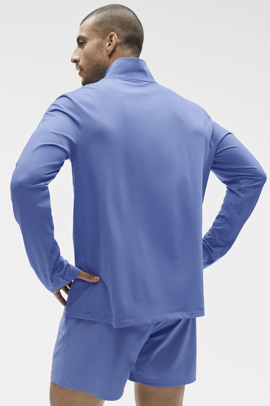 Conquer 1/4 Zip Reform Long Sleeve - Provence Blue