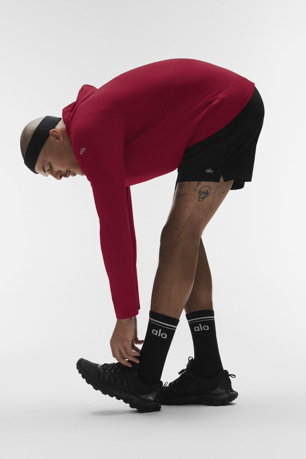 Conquer Reform Long Sleeve With Hood - Garnet