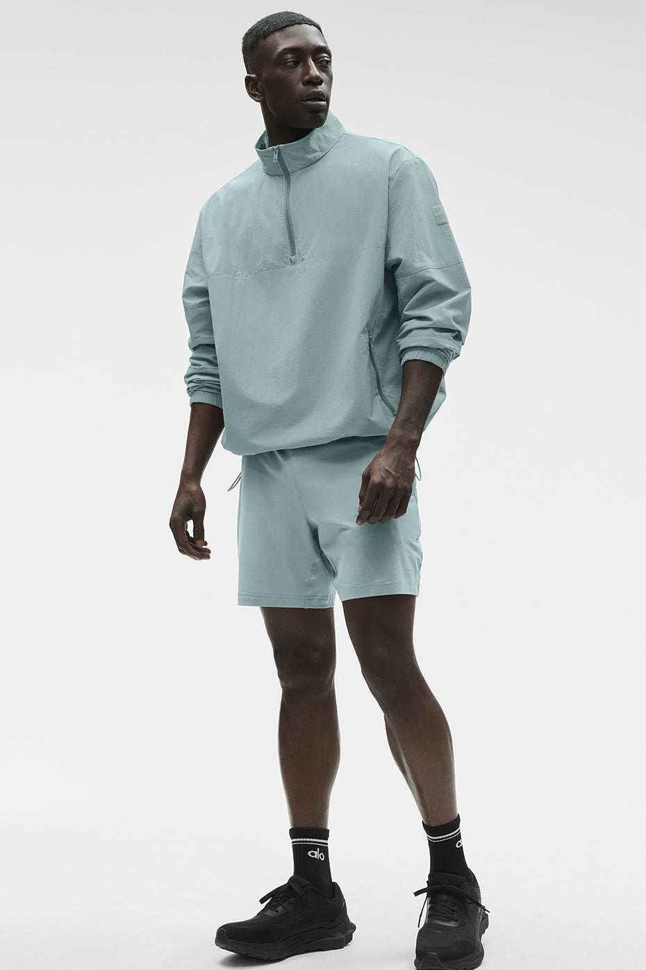 Light Weight Takeaway Track Pullover - Desert Sage