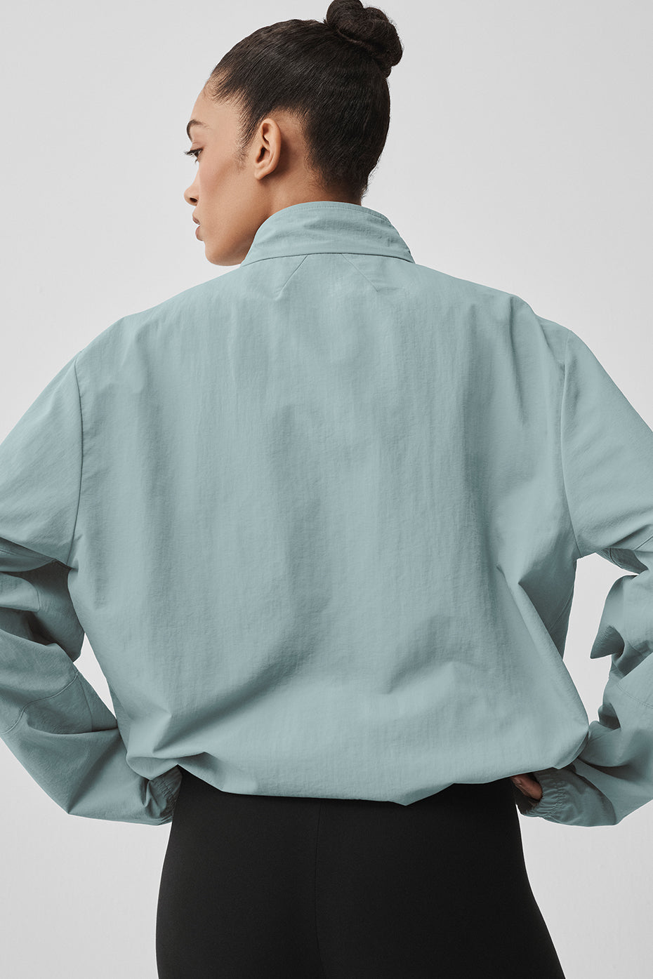 Light Weight Takeaway Track Pullover - Desert Sage