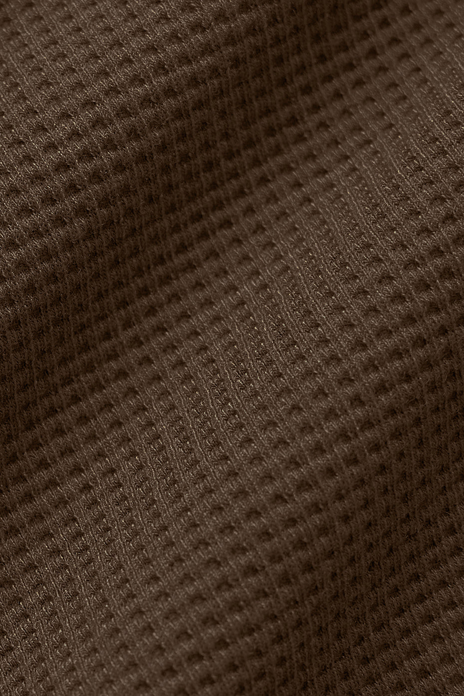Waffle Lounge Long Sleeve Crew - Espresso