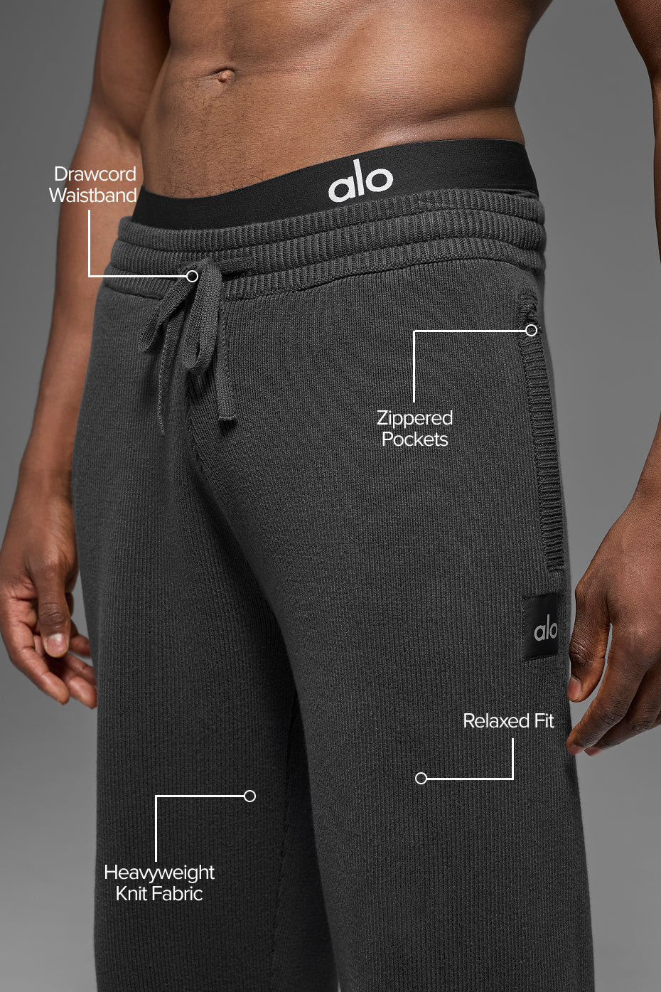 Scholar Straight Leg Sweatpant - Anthracite