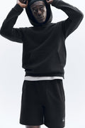 7" Waffle Lounge Short - Black