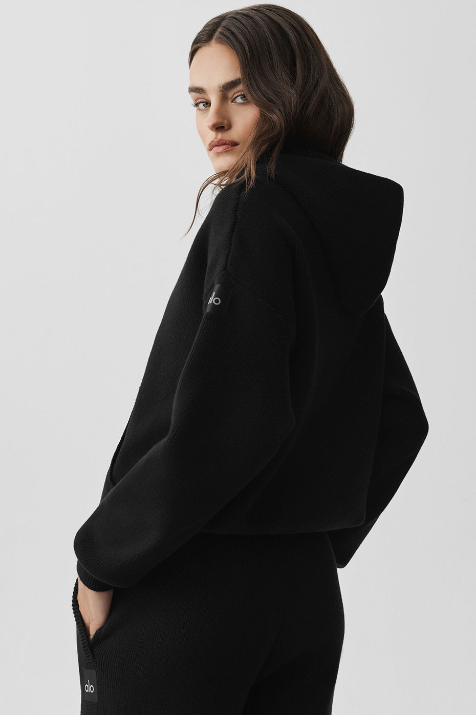 Scholar Hooded Sweater - Black