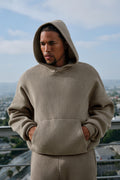Scholar Hooded Sweater - Light Cocoa