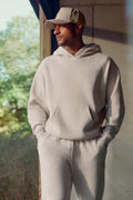 Pinstripe Hoodie - Bone Pinstripe