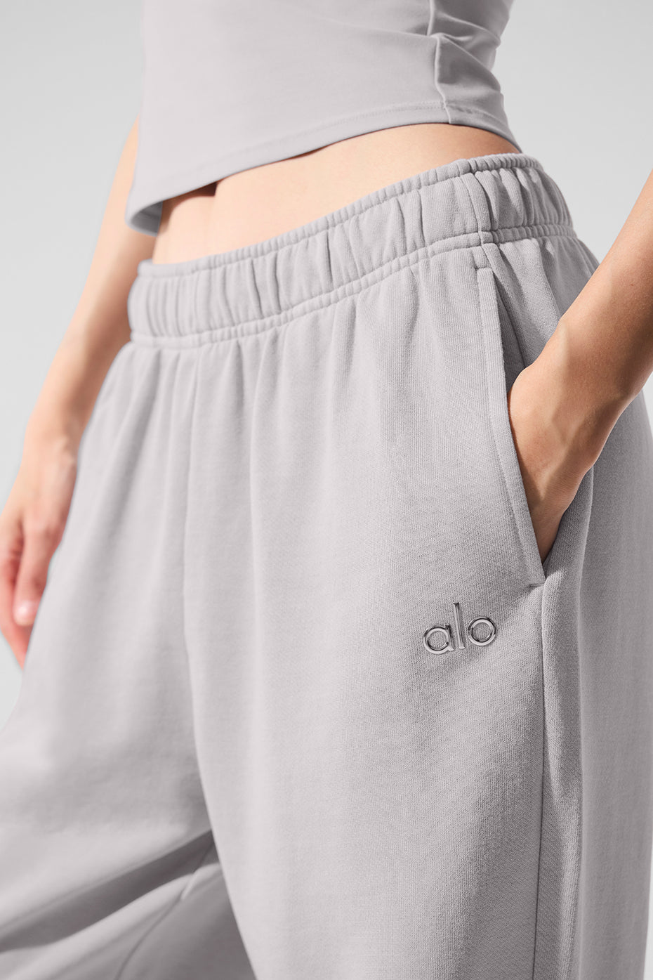 Washed Accolade Straight Leg Sweatpant - Grey Sky Wash