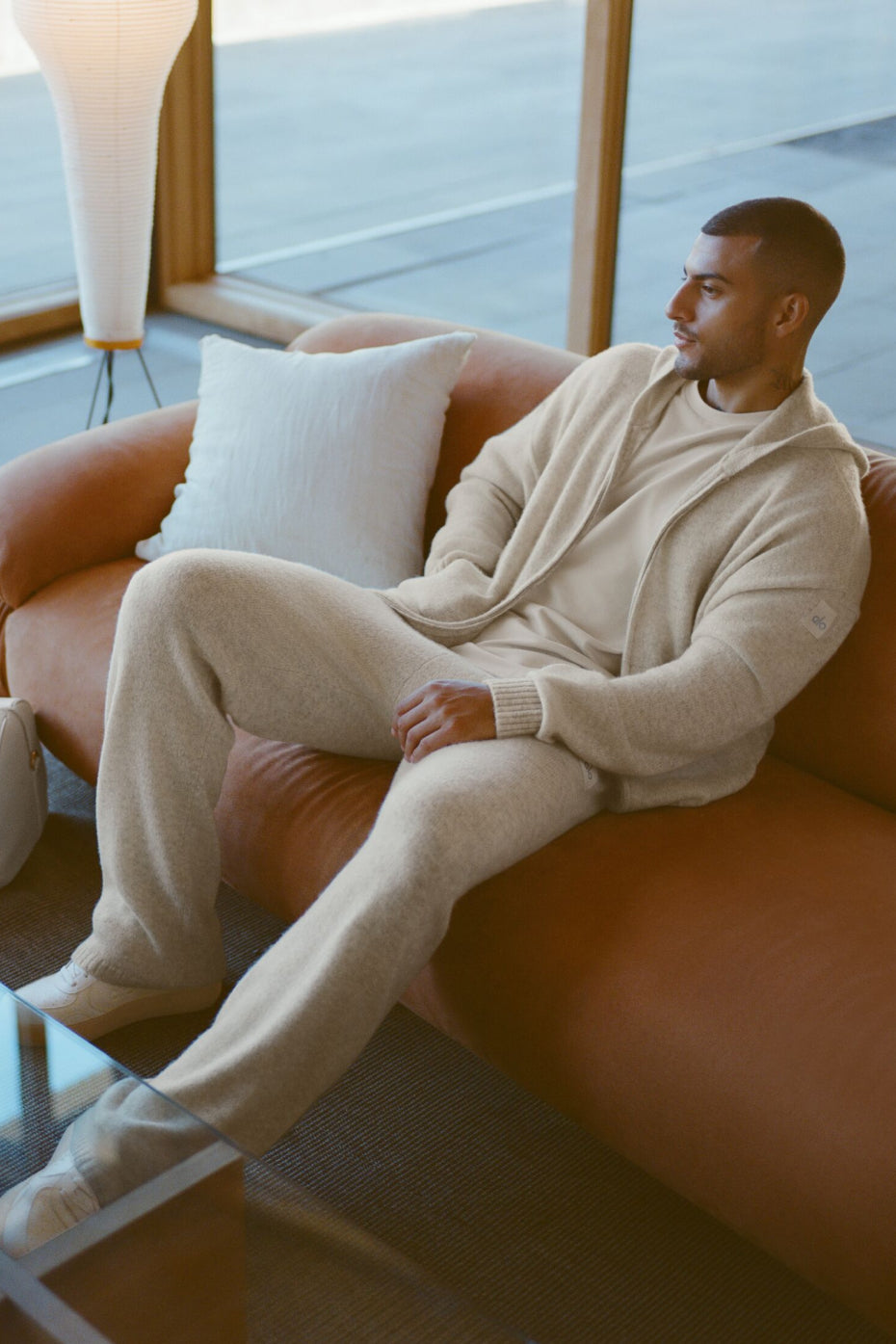 Wool Cashmere New Class Sweatpant - Oatmeal Heather