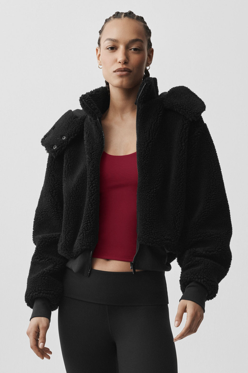 Foxy Sherpa Jacket - Black