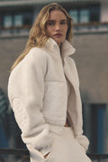 Sherpa Edge Bomber - Ivory