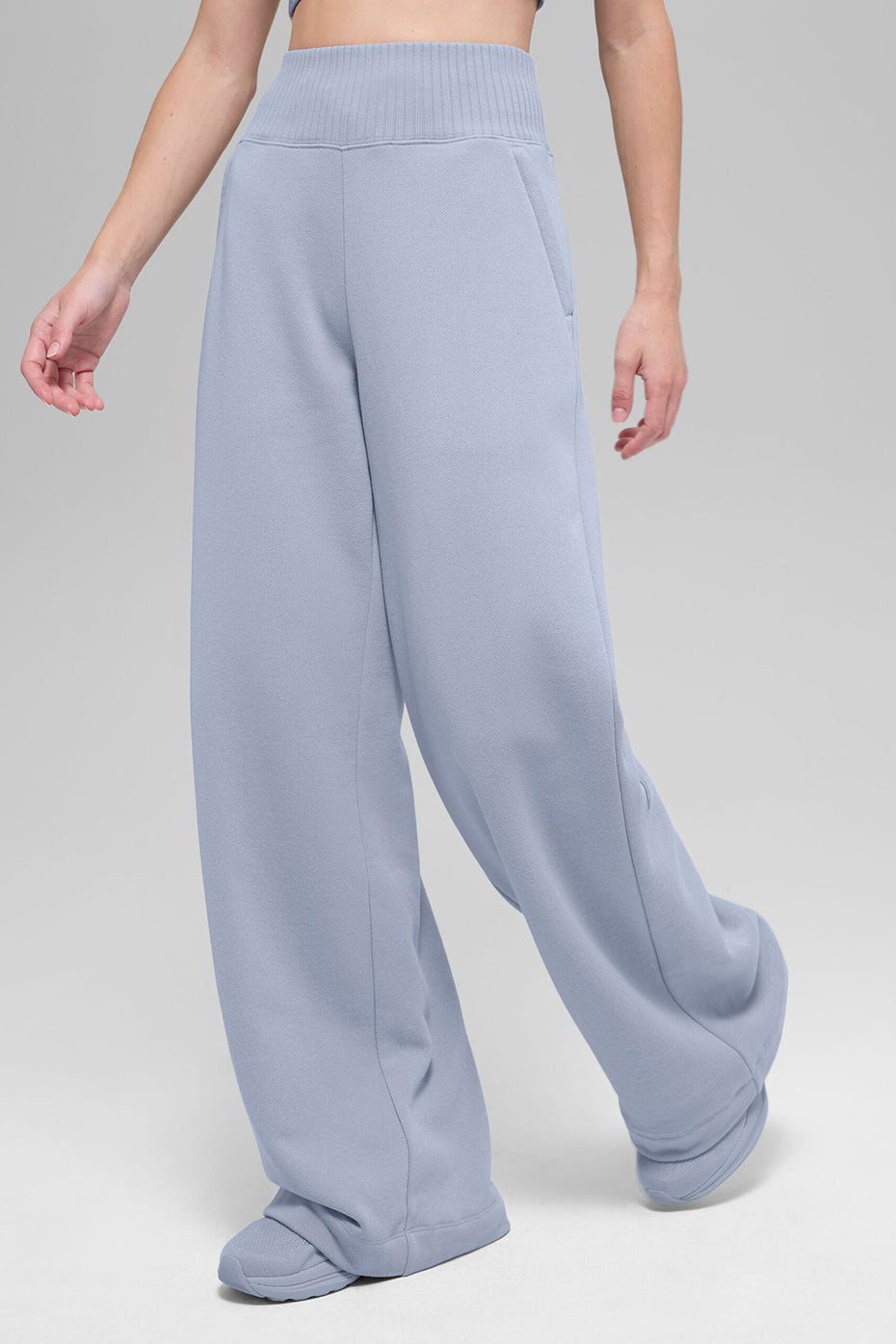 Serenity Wide Leg Sweatpant - Winter Frost