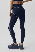 Airbrush High-Waist 7/8 Heart Throb Legging - Navy/White