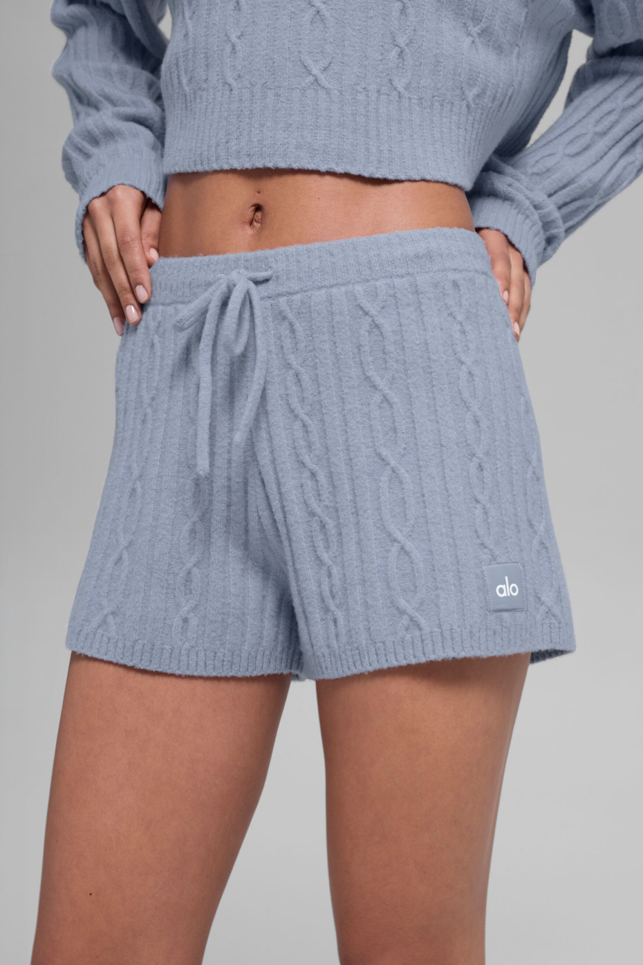Cable Knit Winter Bliss Short - Winter Frost